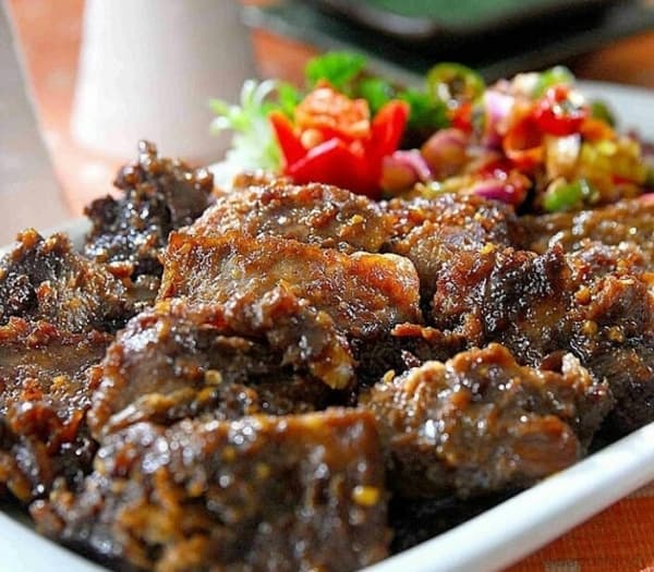 Daging bumbu satai kacang. (Instagram/Dapurfoody)