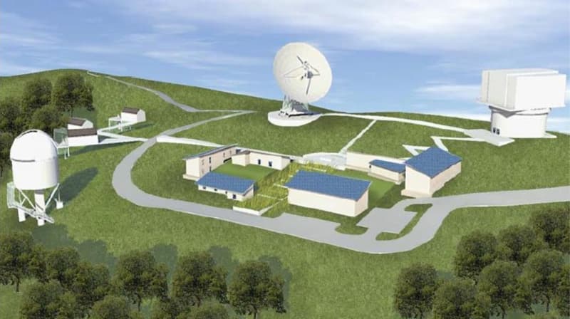 Denah pembangunan Observatorium Nasional Timau. (Infoastronomy.org)