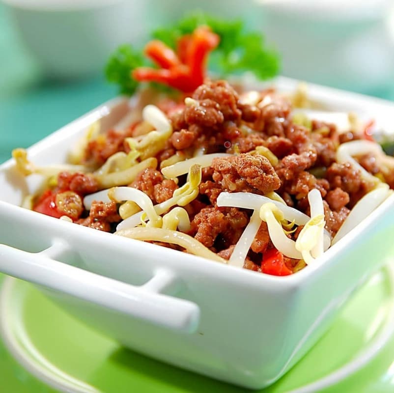 Tumis tauge daging giling. (Instagram/Dapurfoody)