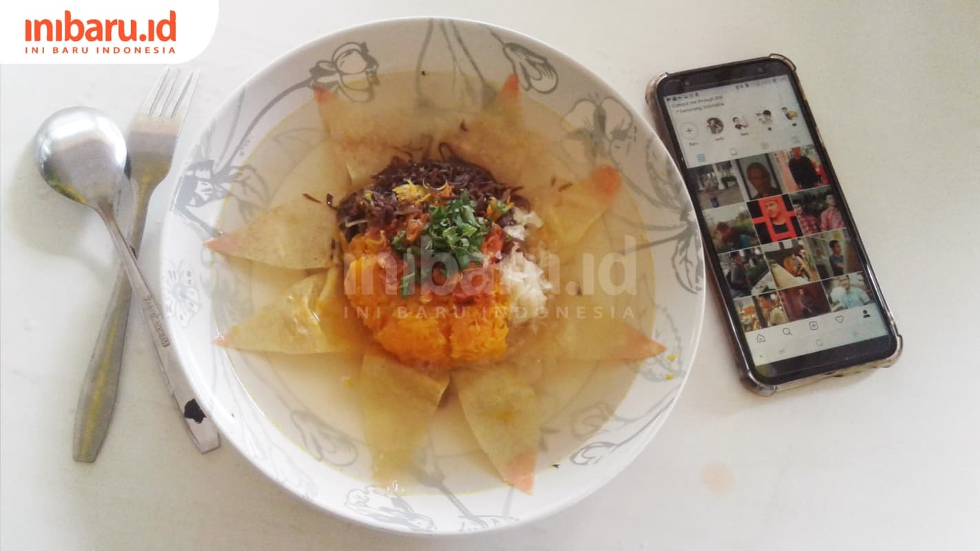 Sop Matahari Cik Bun yang segar dan nikmat. (Inibaru.id/ Sitha Afril)