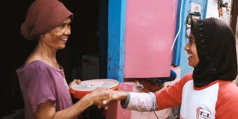 Donasi makanan surplus pesta pernikahan. (dok. A Blessing To Share)