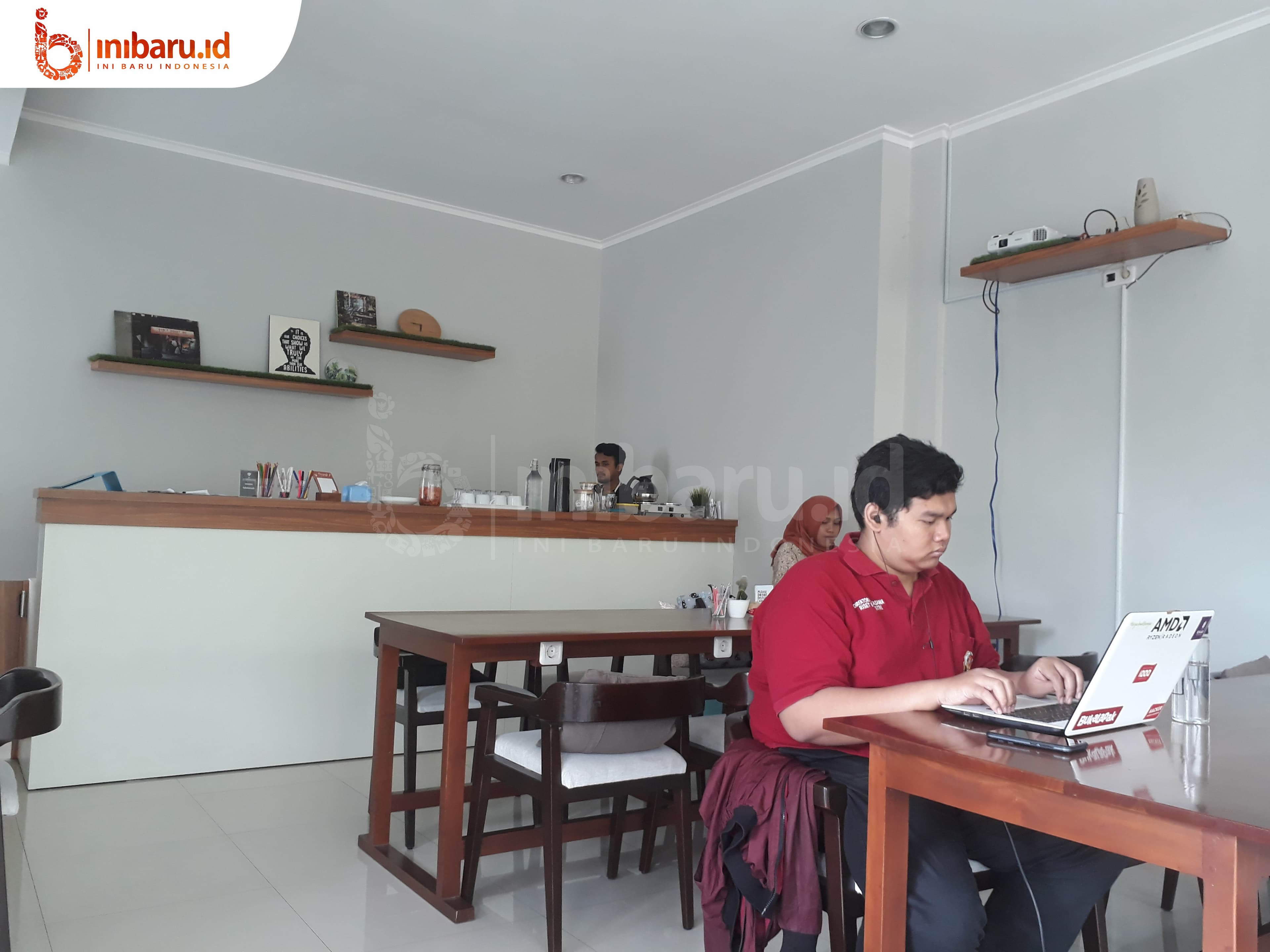 Suasana di 3/4 Coworking Space. (Inibaru.id/Clara Ariski)