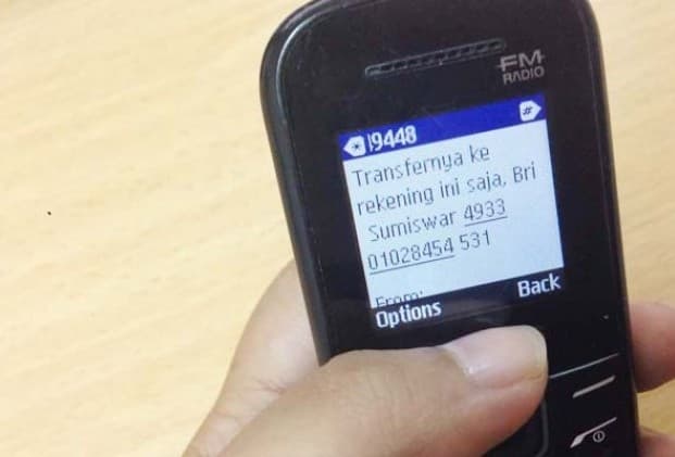 Tindak penipuan rekening via SMS. (Infonitas.com)