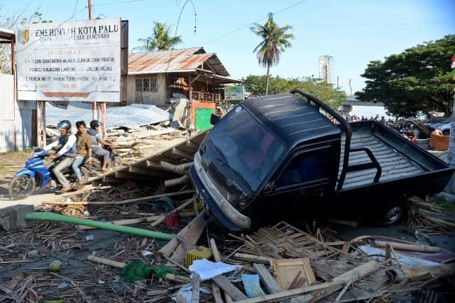 Kerusakan mobil saat terjadi bencana alam. (Metrotvnews.com)