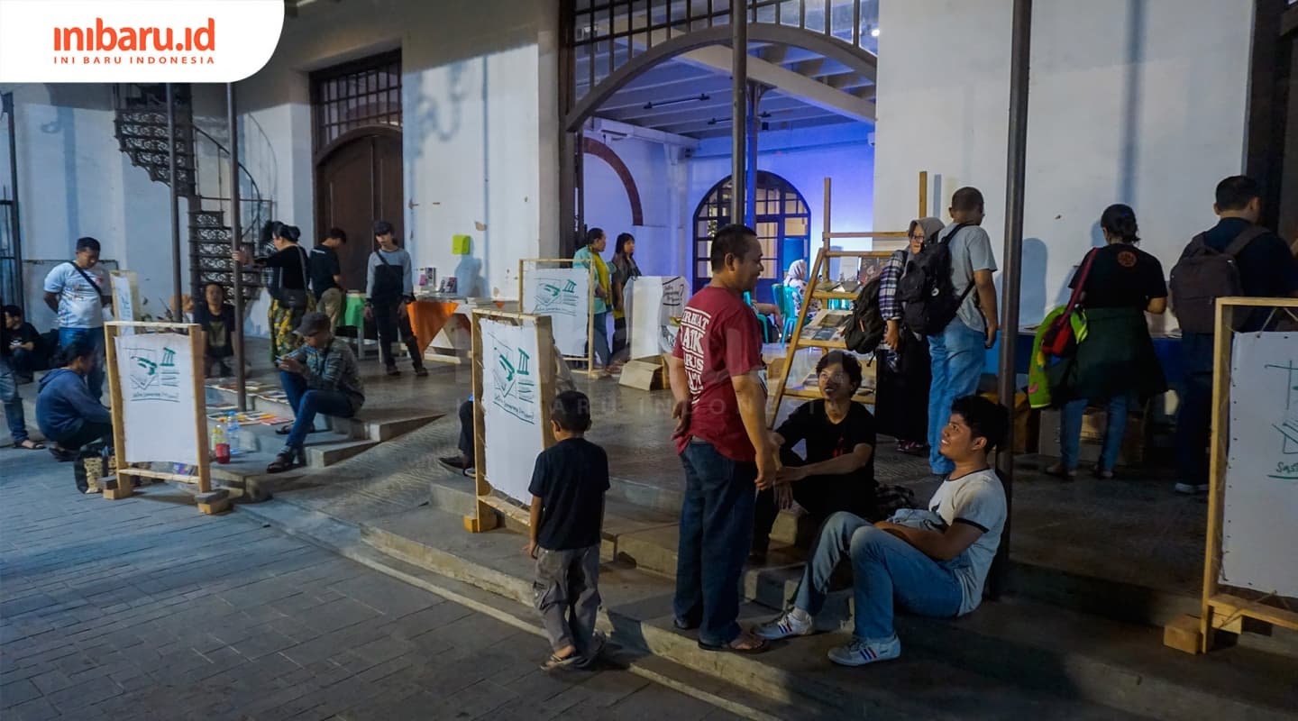 Semarang Literary Trienall terselenggara di gedung Oudetrap. (Inibaru.id/ Audrian F)