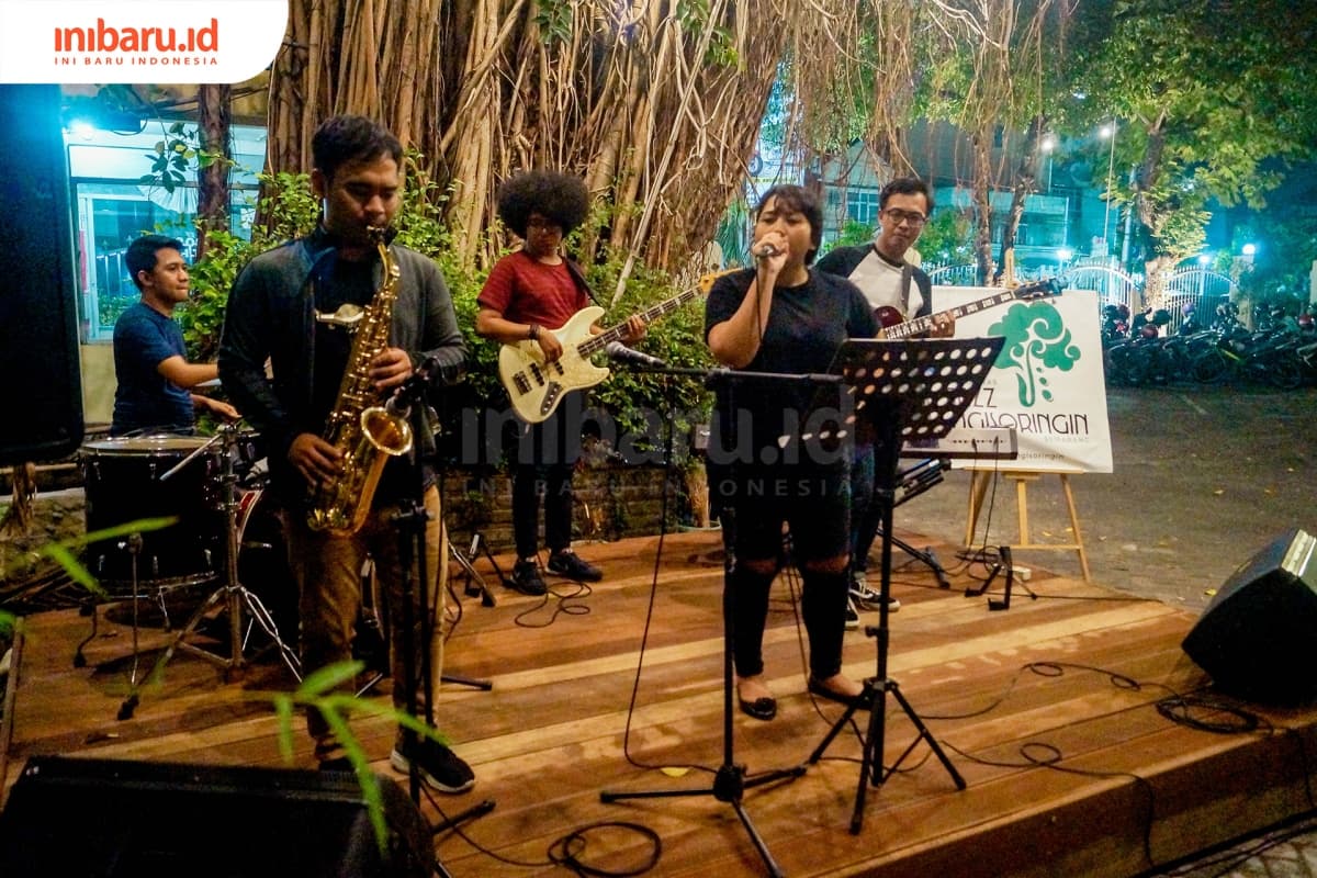 Musisi Jazz di Jazz Ngisor Ringin. (Inibaru.id/ Audrian f)