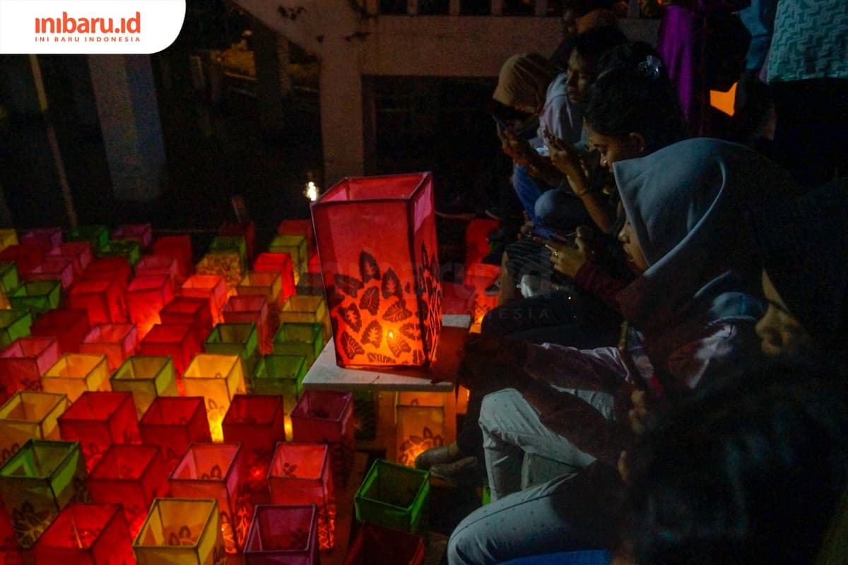 Festival Lampion di Grand Maerakaca Semarang, Sabtu (7/9). (Inibaru.id/ Audrian F)