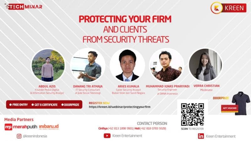 Lindungi Klien dan Event dari Kejahatan Siber via TECHMinar Kreen Indonesia