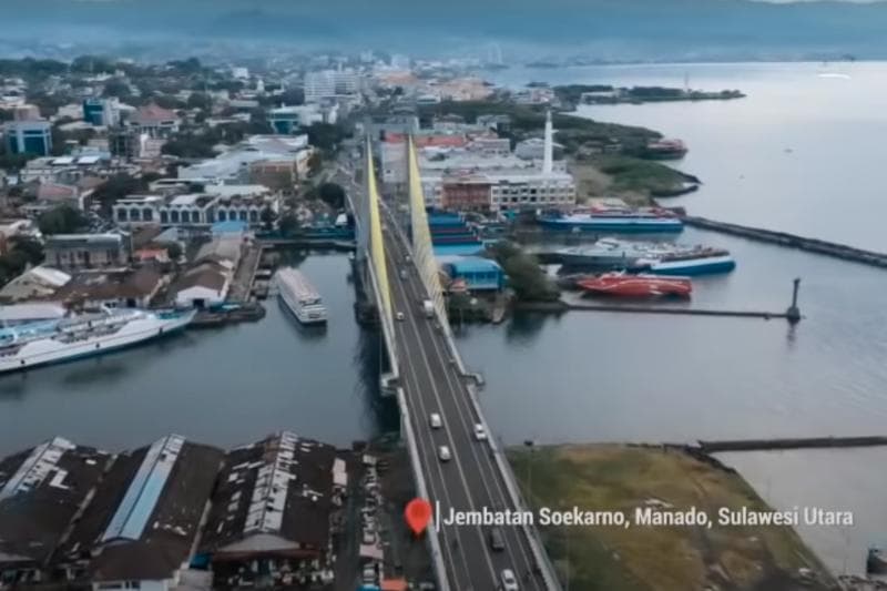 Jembatan Soekarno. (Dok. Metro TV)<br>