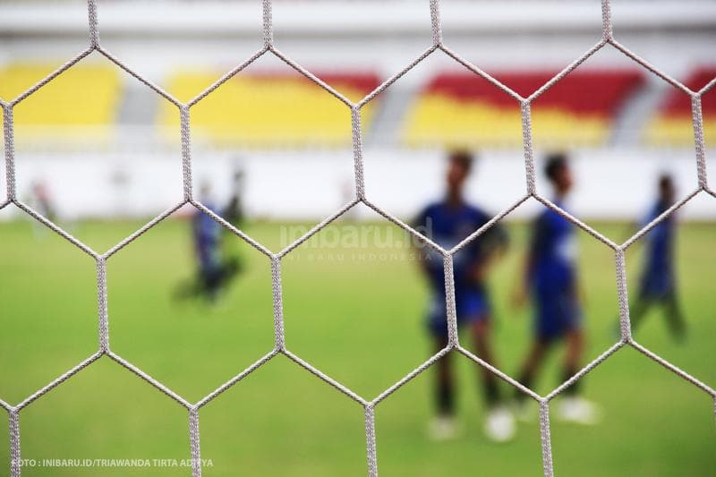 Lapangan sepak bola juga sudah memenuhi standar untuk dipakai latihan.&nbsp;(Inibaru.id/ Triawanda Tirta Aditya)<br>
