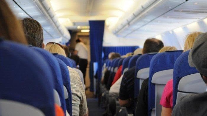 Ilustrasi penumpang di pesawat. (Google)