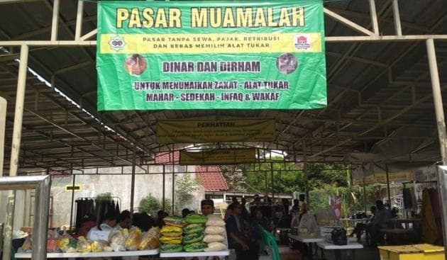 Pasar Muamalah, lokasi tempat transaksi dengan Dinar-Dirham. (Tangerang News/ Achmad Irfan Fauzi)<br>