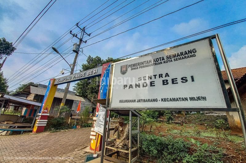 Landskap Kampung Pande Besi di Semarang.