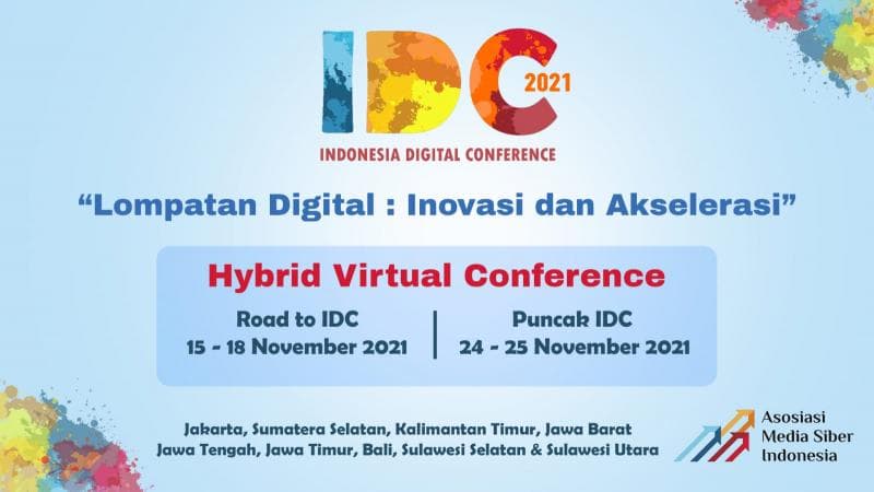 Indonesia Digital Conference 2021 akan bahas soal inovasi dan akselerasi di era digital. (Dok AMSI)