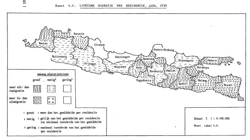 Pembagian Jawa menjadi sejumalh karesidenan yang disesuaikan dengan wilayah Tarumanegara dan Medang di masa lampau. (Quora - Han Prasetya Adi/Abrahamine Johanna Gooszen)