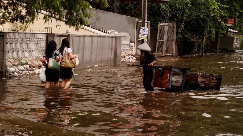 Sejumlah wilayah juga rentan terkena banjir.&nbsp;(Flickr/Nseika)