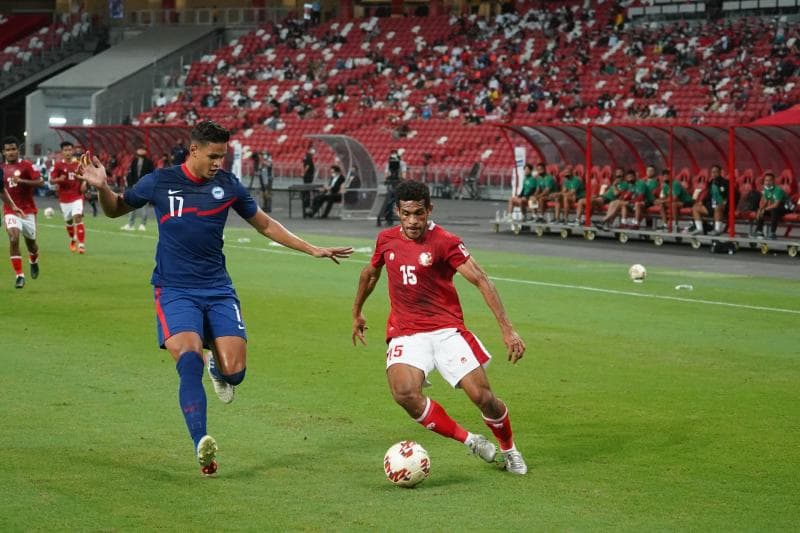 Pemain Timnas Indonesia yang paling bersinar selama Piala AFF 2020, Ricky Kambuaya juga digadang-gadang bakal bermain di luar negeri. (Twitter.com/ichwxn)