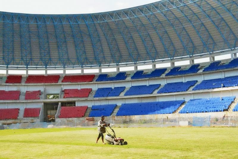 Meski sudah selesai direnovasi, Stadion Jatidiri baru bisa dipakai 2023. (Jatengdaily/Zia)