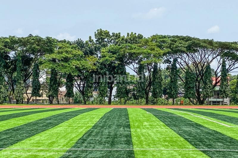 Hasil perbaikan Lapangan Prof Dirham Unnes yang baru saja diresmikan awal 2022 lalu.