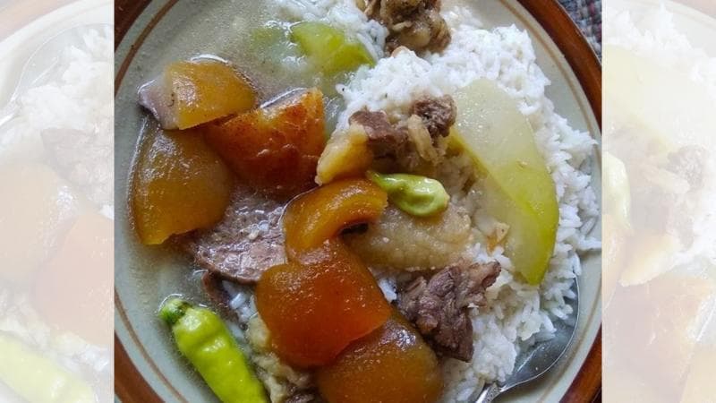 Nasi Kropokhan makanan kesukaan raja (Twitter/Mbak_Londoaiue)