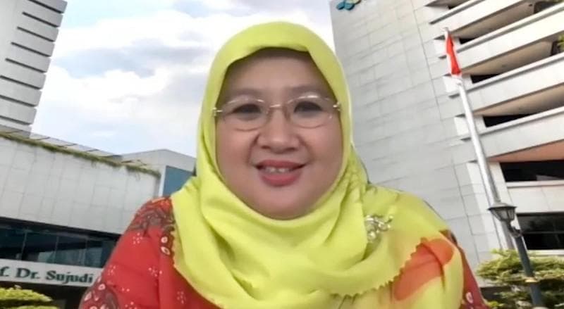 Siti Nadia Tarmizi dari Kemenkes menyebut kasus hepatitis akut misterius nggak meningkat dengan signifikan. (Medcom/YouTube Sekretariat Presiden)