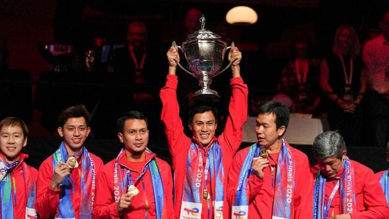 Kembali masuk ke babak final melawan India, peluang Indonesia menjuarai Piala Thomas 2022 terbuka. (Detik/Ritzau Scanpix/Claus Fisker via AP)