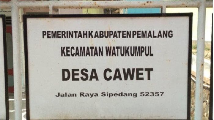 Asal nama Desa Cawet. Beneran terkait celana dalam? (Twitter/HeraLoebs)