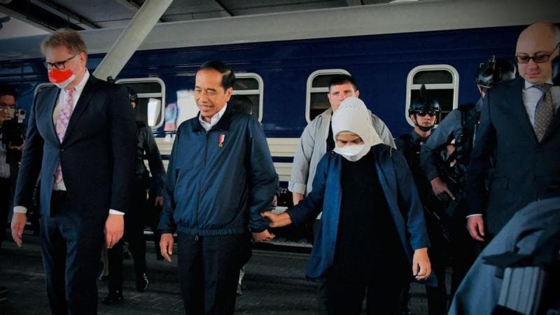 Presiden Jokowi dan Iriana ke Ukraina meski negara tersebut masih dalam kondisi perang. (Dok Sekretariat Presiden)