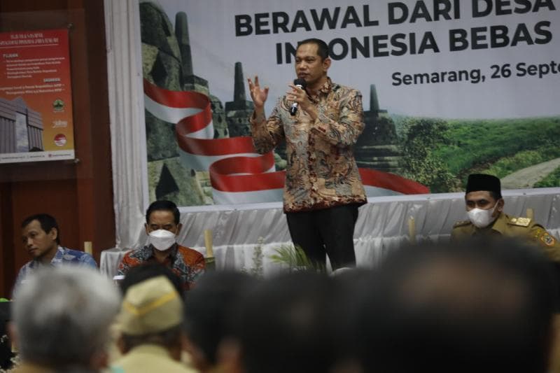 Wakil Ketua KPK RI Nurul Ghufron berharap&nbsp;angka korupsi di tingkat desa nggak bertambah lagi. (Jatengprov)