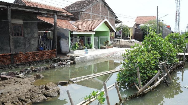Nggak hanya banjir, masyarakat Semarang juga mengalami masalah tanah ambles. (Ekuatorial/Forest Digest/Khargius Yupi)