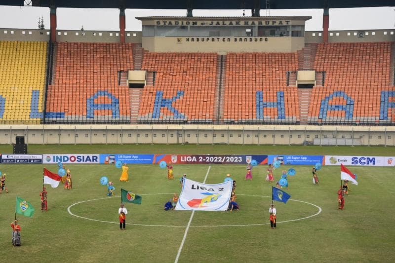 Pembukaan Liga 2 2022/2023 di Stadion Si Jalak Harupat, Soreang, Kabupaten Bandung. (PSSI)