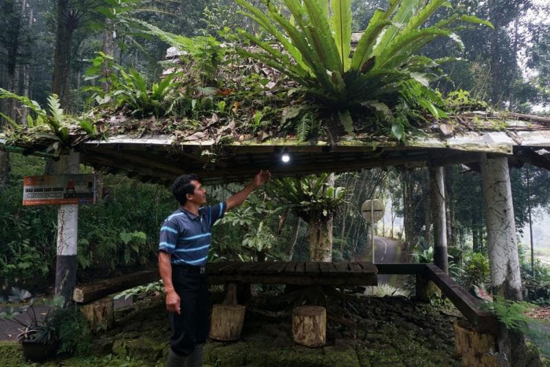 Nggak menggunakan listrik dari PLN, kebutuhan listrik di Dusun Kalipondok, Desa Karangtengah, Banyumas dihasilkan dari pembangkit listrik bertenaga mikohidro. (MI/Lilik Darmawan)