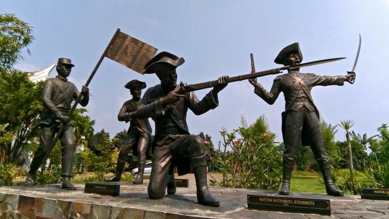 Monumen Perjuangan Laskar Tionghoa - Jawa melawan VOC. (Flickr/Baka Neko Baka)