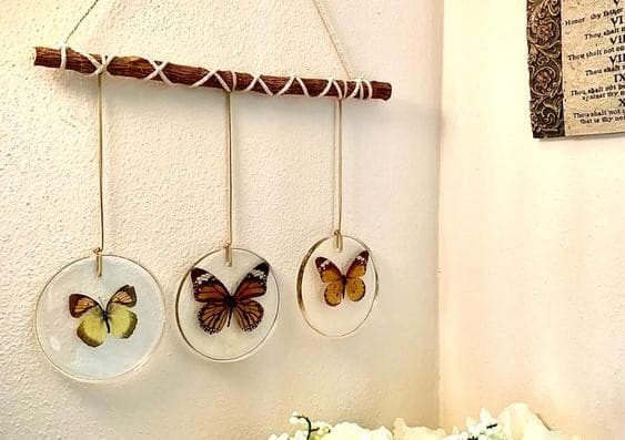 Di Jepang, kebanyakan kupu-kupu yang memiliki corak indah akan diawetkan dan dipajang sebagai 'penglaris'. (Pinterest/Sage Wood Stone)