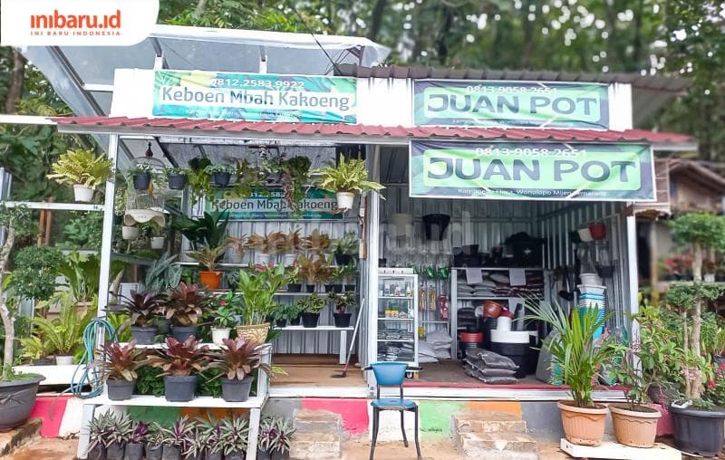 Penampakkan shelter tanaman hias yang terdapat di Kampoeng Flora, Wonolopo, Mijen. (Inibaru.id/ Fitroh Nurikhsan)