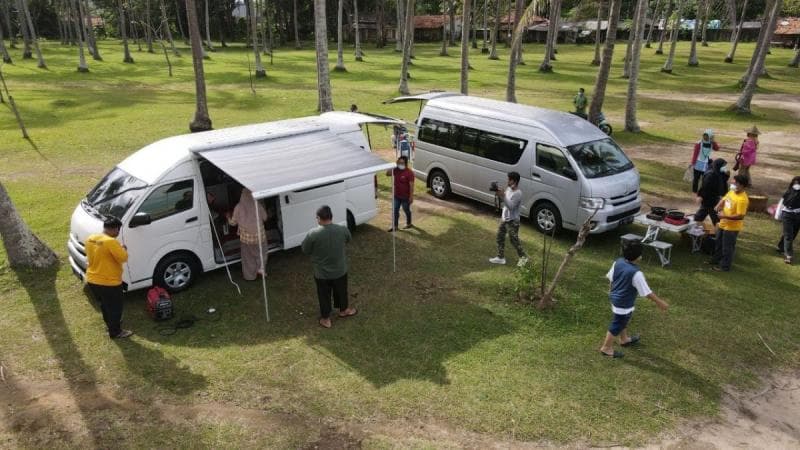 Ilustrasi: Berlibur dengan campervan kini menjadi tren di kalangan anak muda dan masyarakat perkotaan. (Luxury Private Camp)