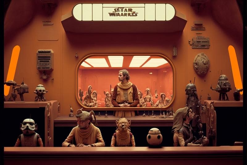 AI-generated trailer film Star Wars ala Wes Anderson. (YouTube/Curious Refuge)