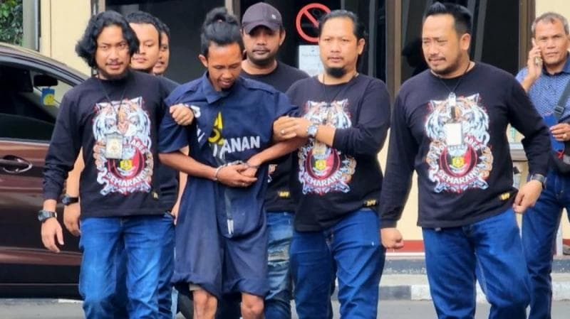 Tersangka kasus mayat mutilasi yang dicor di Semarang mengaku sakit hati dengan korban. (Medcom/Antara/I.C. Sen)
