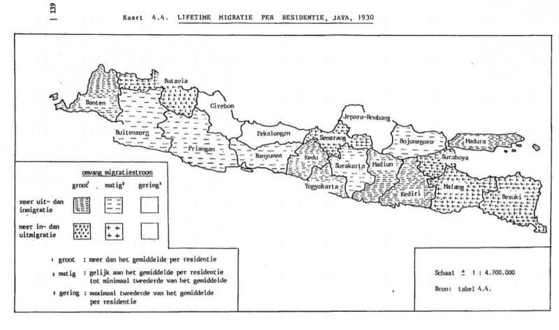 Peta karesidenan di Jawa pada 1930. (Twitter/Adepedia)