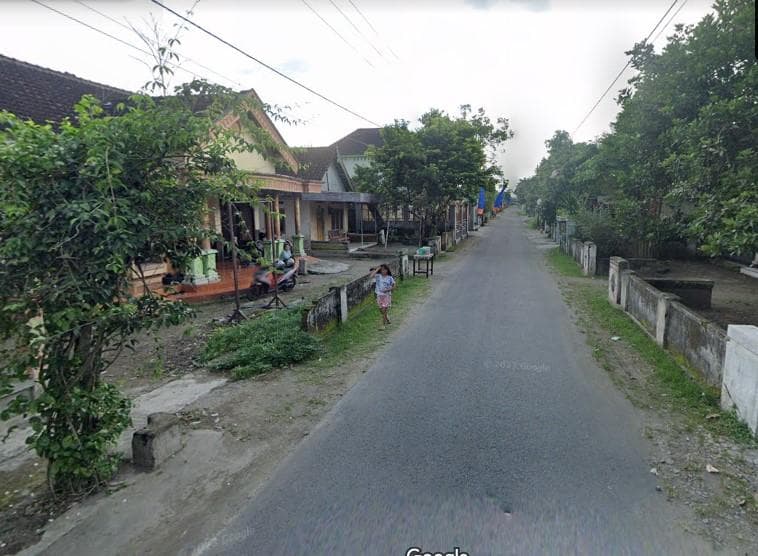 Pemandangan Dusun Setono, Kediri. (Google Street View)