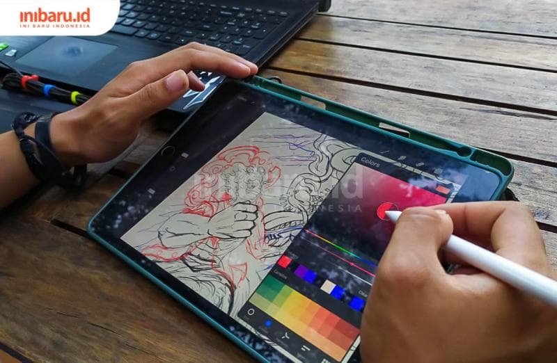 Kisah Ilustrator Digital Asal Pati, Puasa Demi Membeli Perangkat Menggambar