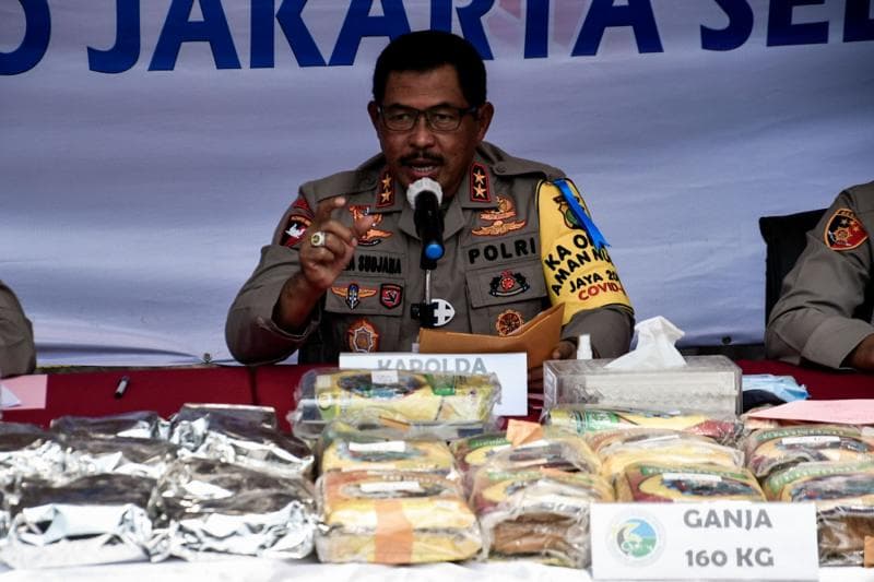 Nana Sudjana, Pj Gubernur Jawa Tengah saat masih menjabat sebagai Polda Metro Jaya. (Media Indonesia/Andri Widiyanto)