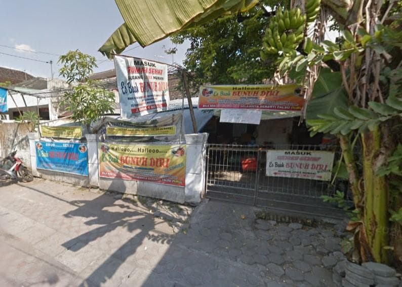 Lokasi Kedai Es Buah Bunuh Diri di Solo. (Google Street View)