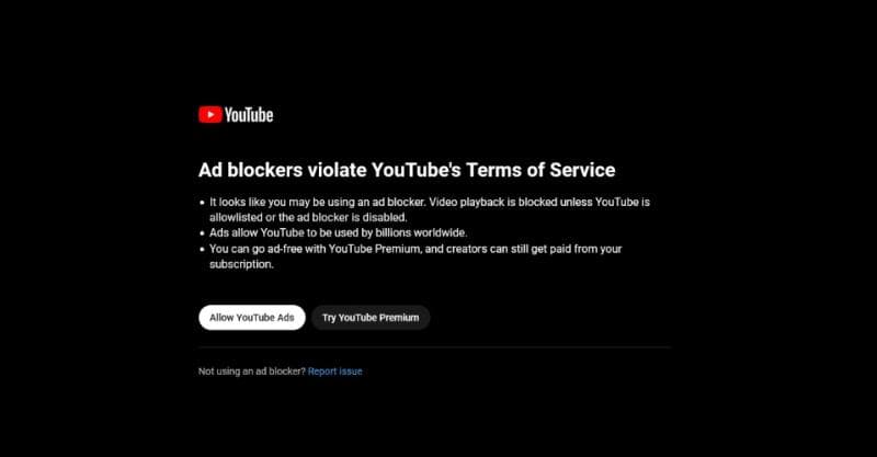 You Tube mengeluarkan peringatan terkait dengan penggunaan Ad Blocker. (Techmind/Adblock Plus Blog)