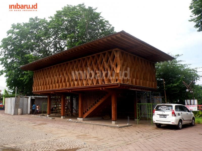 Siap 80 Persen, Microlibrary Warak Kayu Bakal Jadi Ruang Baca dan Bermain yang Unik di Kota Semarang