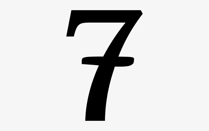 Angka 7 Diberi Sabuk Kecil Agar Nggak Membagongkan