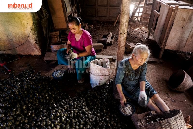Rumah produksi kolang-kaling di Desa Jatirejo kini sudah mulai berkurang. (Inibaru.id/ Audrian F)<br>