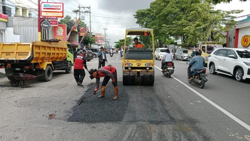 Perbaikan Kelar, Pemkot Semarang Pastikan 97 Persen Jalan Siap Sambut Pemudik