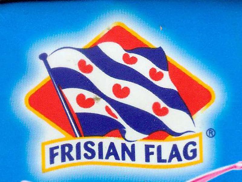 Logo lama Frisian Flag, jelas-jelas menunjukkan bendera Provinsi Frisian. (Kementeriandesainrepublikmimpi.blogspot)