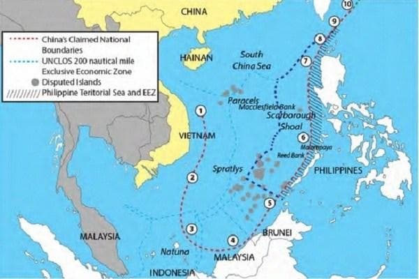 laut Cina Selatan yang sekarang berubah menjadi Natuna Utara (The Global Review)